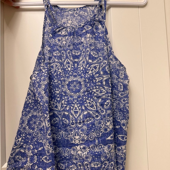 Gap x small high neck purple floral top - Picture 2 of 3